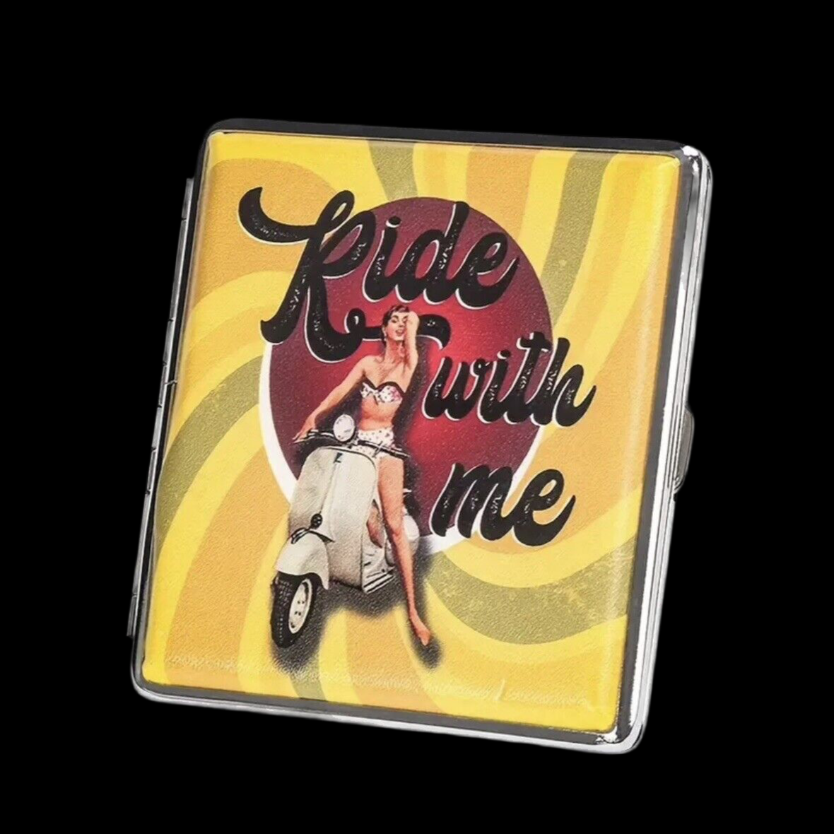 Zigarettenetui Vintage aus Kunstleder - Retro geeignet für 20 Zigaretten
