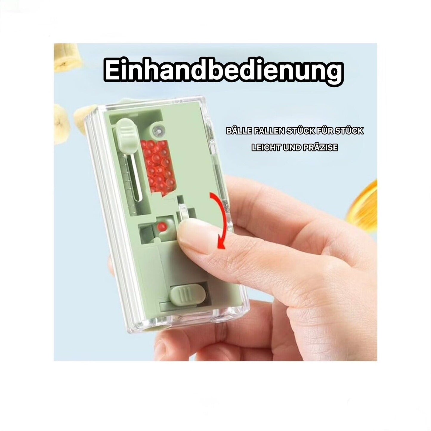 1x - Zigarettenbox DIY Zigaretten Aroma Kapseln - Spender / Kapselfüller (Grün)