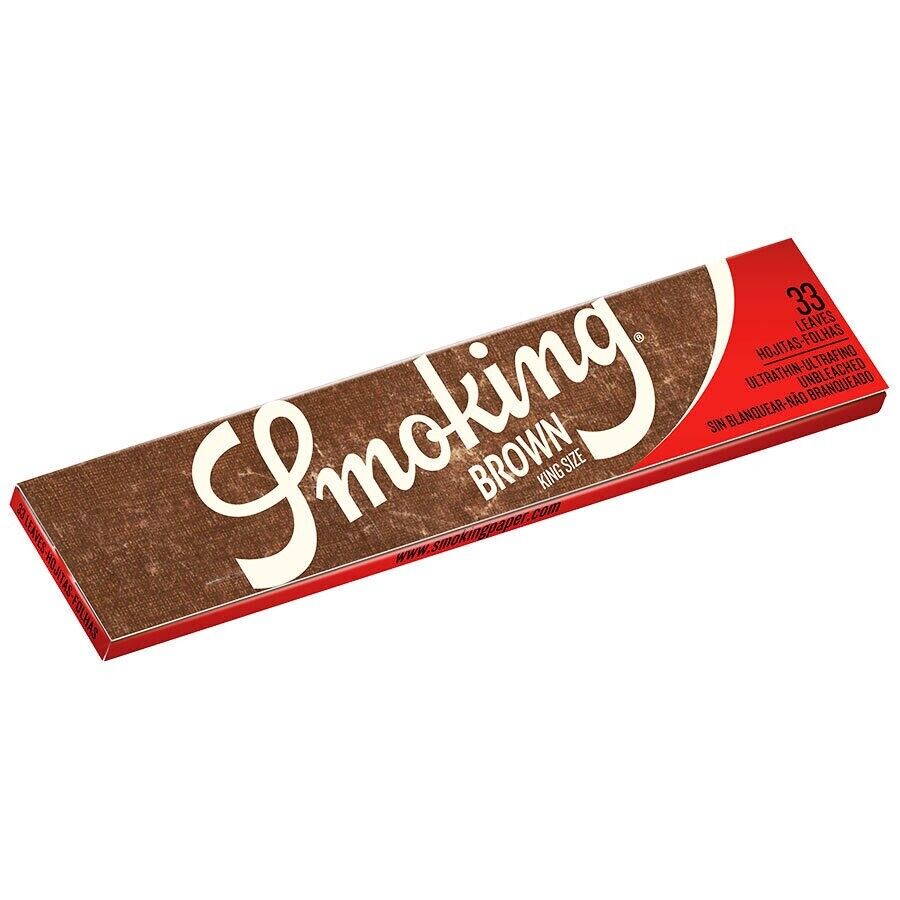 Smoking 50 x 33 Classic Size Papers Brown - Blättchen Zigarettenpapier Long Lang