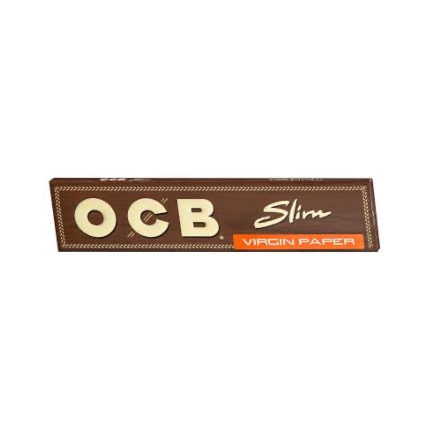 OCB Virgin 50 x 32 Slim Blättchen | 1 Box Unbleached Long Papers | King Size