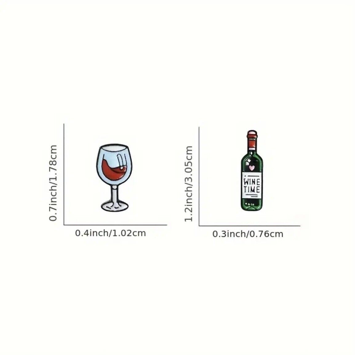 Vintage Pin - " IT’S WINE O‘CLOCK " - Accessoires for Freshness