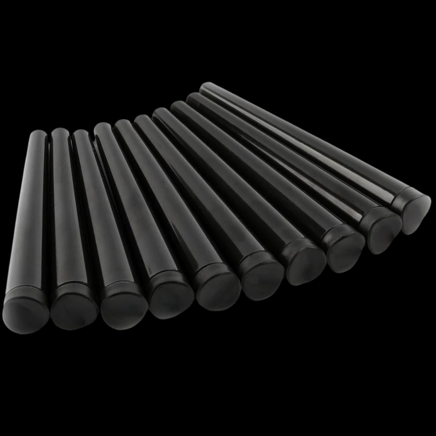 10x King Size Joint Tube | Cases | Papers Stabil | Schutzhülle | **All Black**