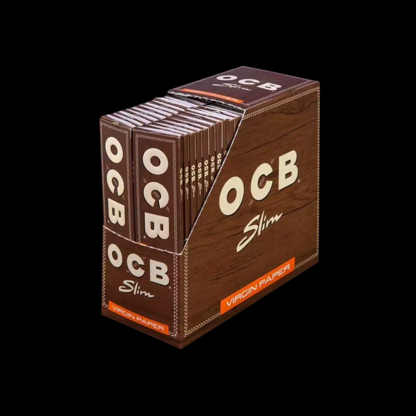 OCB Virgin 50 x 32 Slim Blättchen | 1 Box Unbleached Long Papers | King Size