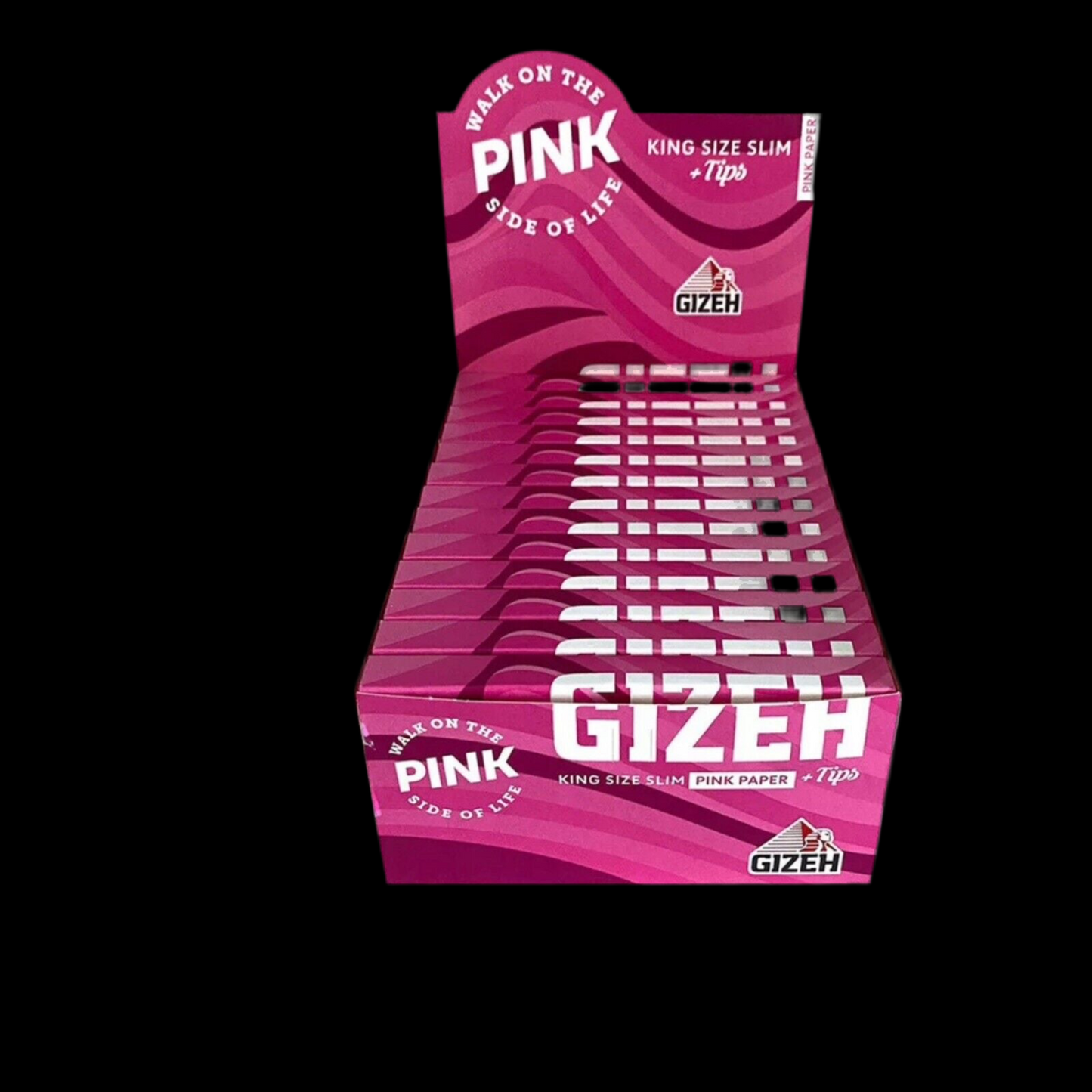 Gizeh PINK King Size Slim - 26 Hefte à 34 - Papers + Tips