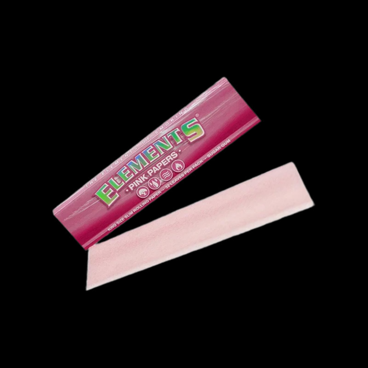 10x Elements King Size Slim Papers - Blättchen Pink