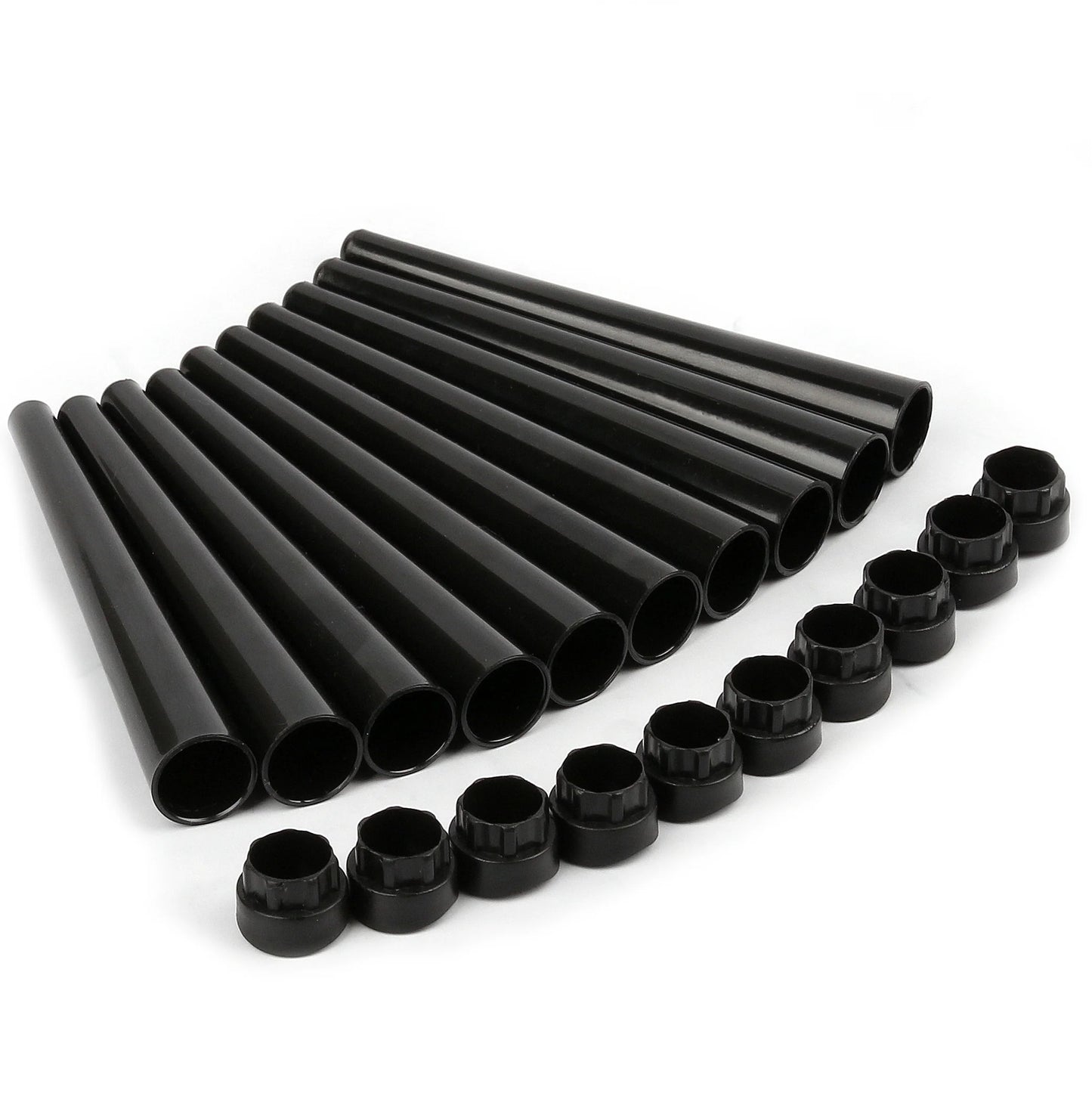 10x King Size Joint Tube | Cases | Papers Stabil | Schutzhülle | **All Black**