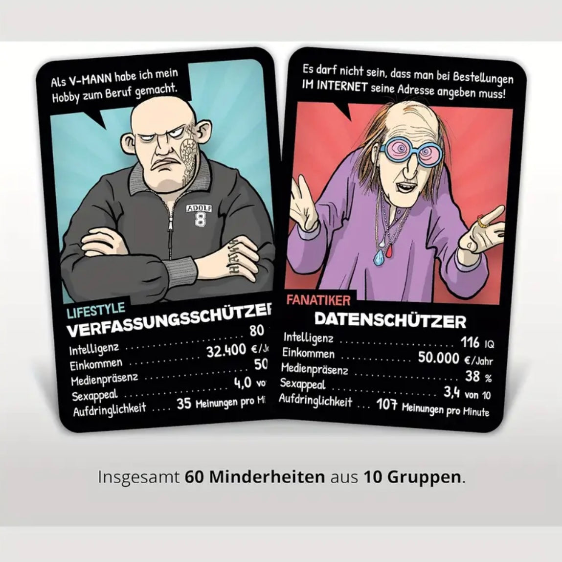 Minderheiten Quartett | Ein Spiel voller Vorurteile | Gesellschaftsspiel
