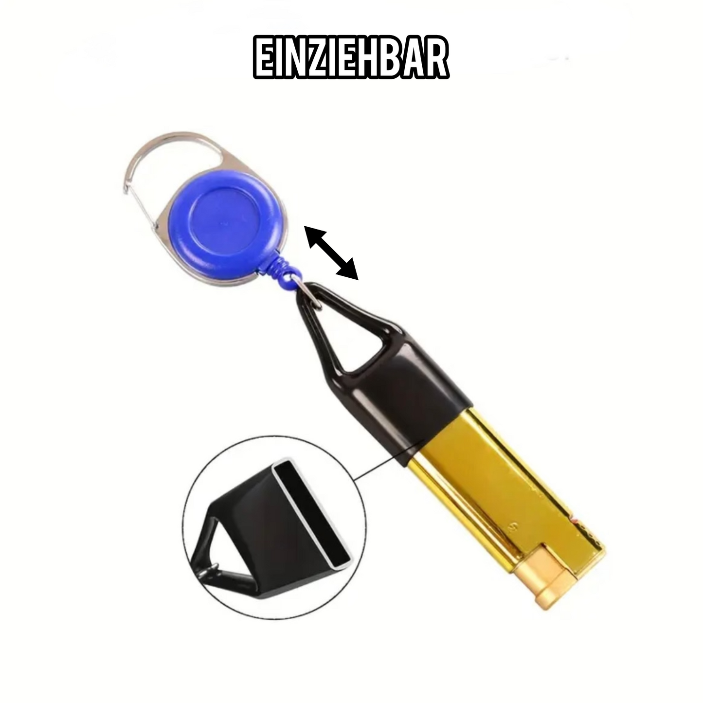 Feuerzeughülle mit Metallrahmen & Silikongriff | Cool Gadget | Feuerzeug Schwarz