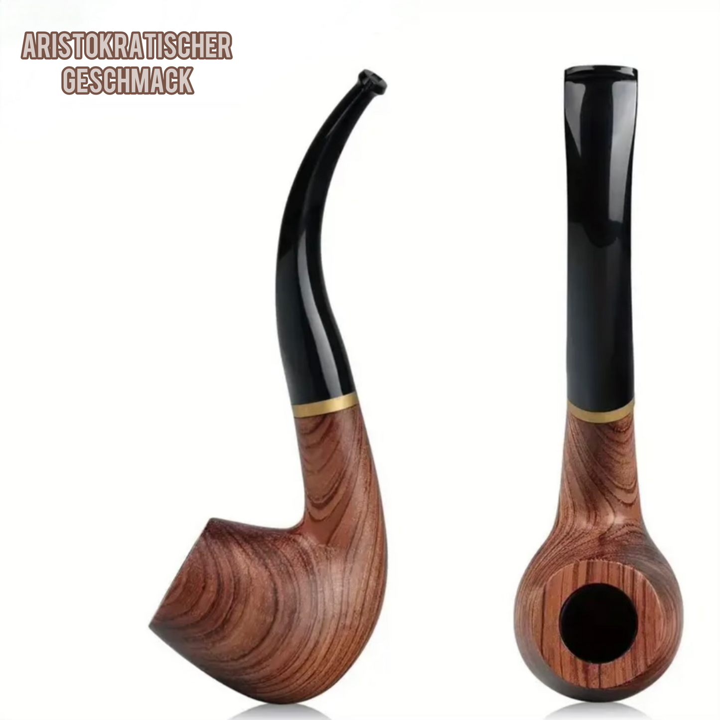 Premium Pfeifenset mit 12 Teiliger Zubehör | Tabak Pfeife Set aus Rosenholz