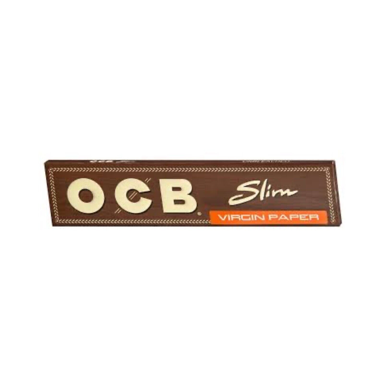 OCB Virgin 50 x 32 Slim Blättchen | 1 Box Unbleached Long Papers | King Size