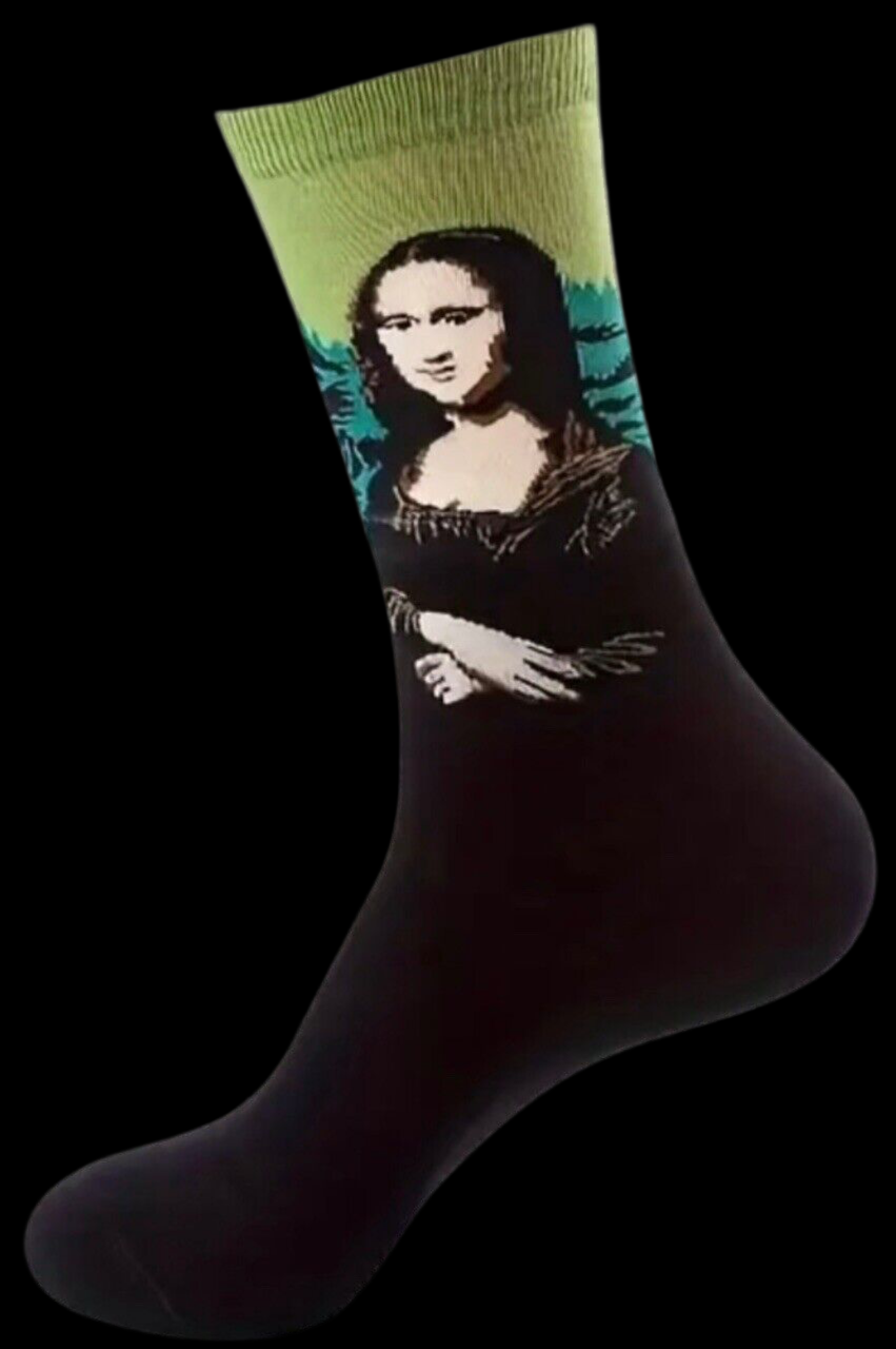 Funny Socken - MONA LISA - Einheitsgröße / 1 Paar