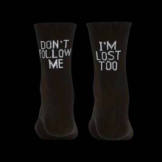 Funny Socken - I‘M LOST - Einheitsgröße / 1 Paar