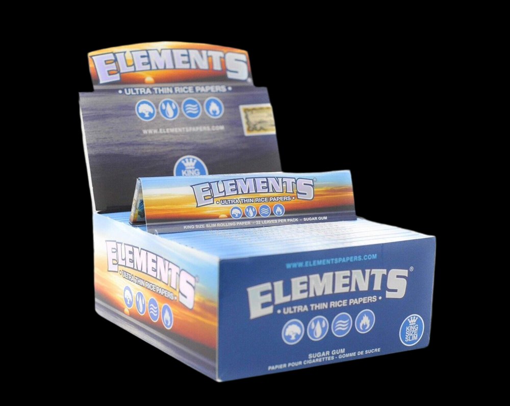 Elements King Size Slim Zigarettenpapier - 50 Heftchen a 32 Blättchen
