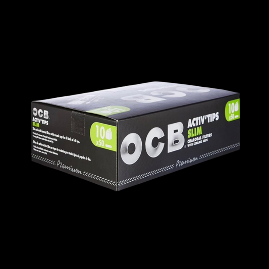OCB Activ'Tips Slim 7 mm Aktivkohlefilter - 10 x 50 Stück