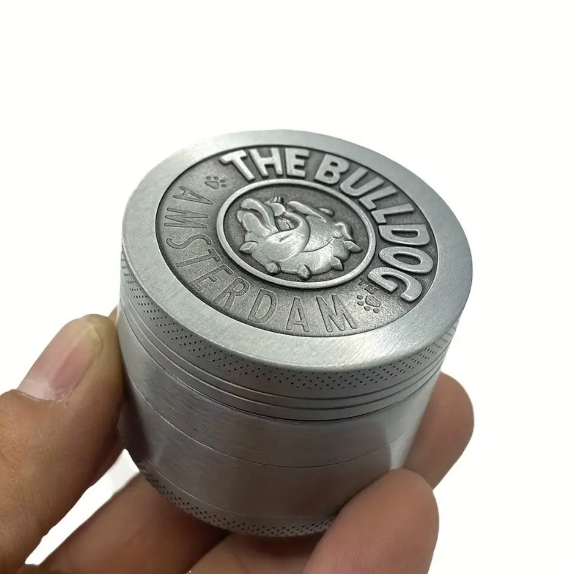 Grinder Crusher BULLLDOG | ⌀ 5cm | Antrazit | Metall | Tabak Kräutermühle